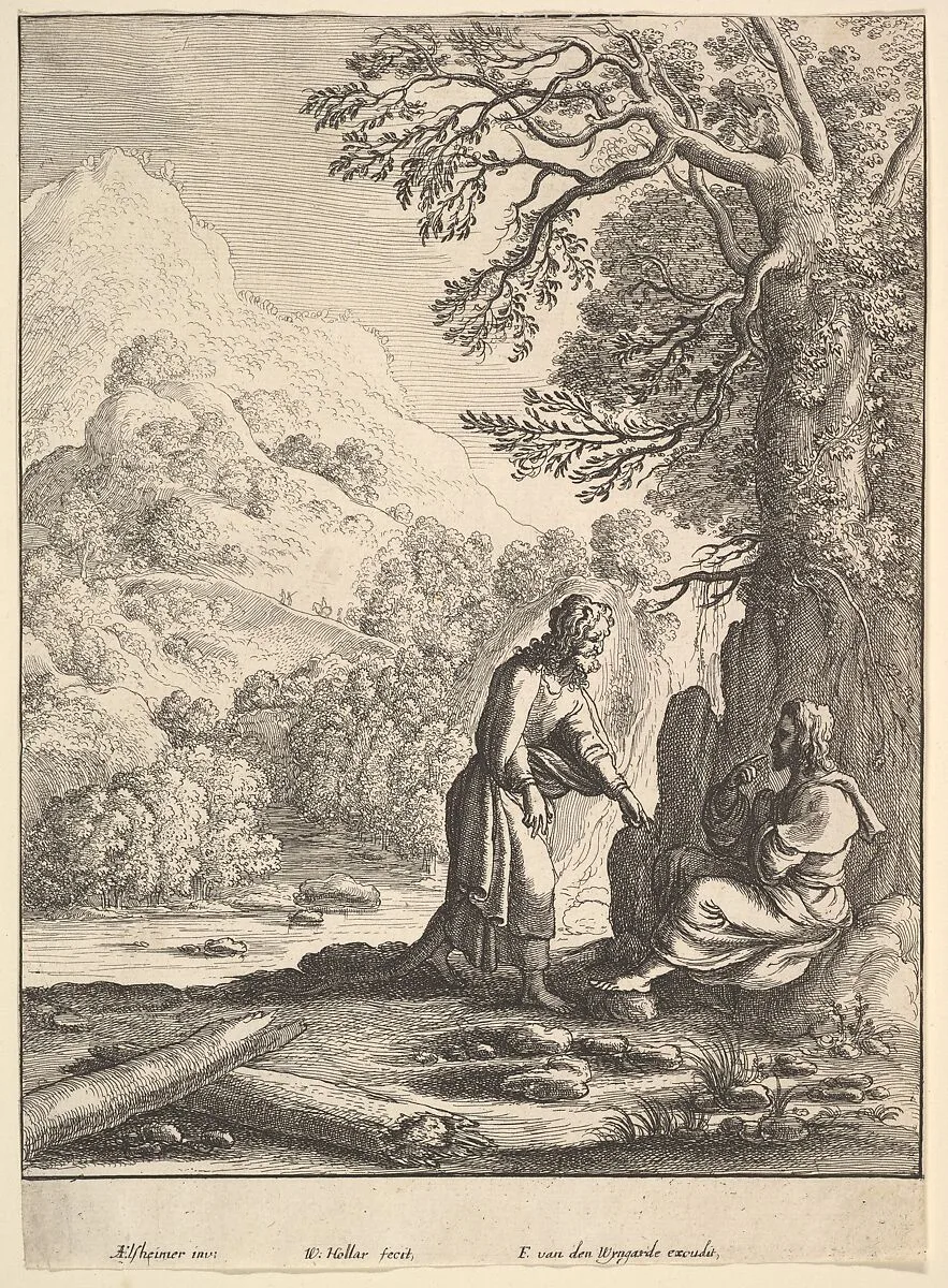The Temptation of Jesus — David Teniers the Younger|Frans van den Wyngaerde|Wenceslaus Hollar|Adam Elsheimer