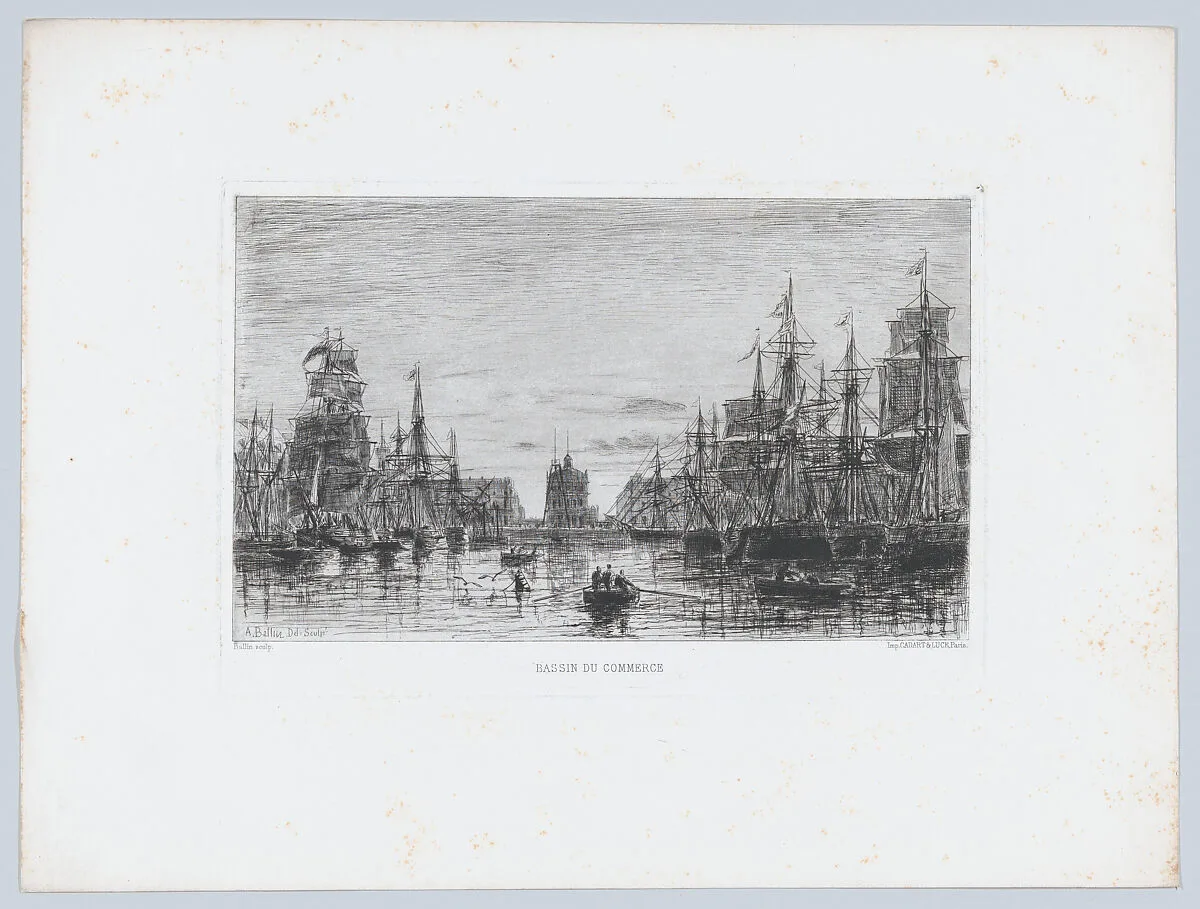 Commercial Basin, from "L'Artiste" — Auguste Ballin|Imprimerie Cadart et Luce|L'Artiste