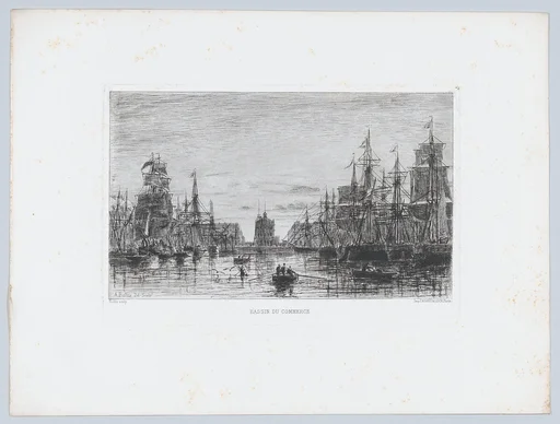 Commercial Basin, from "L'Artiste"