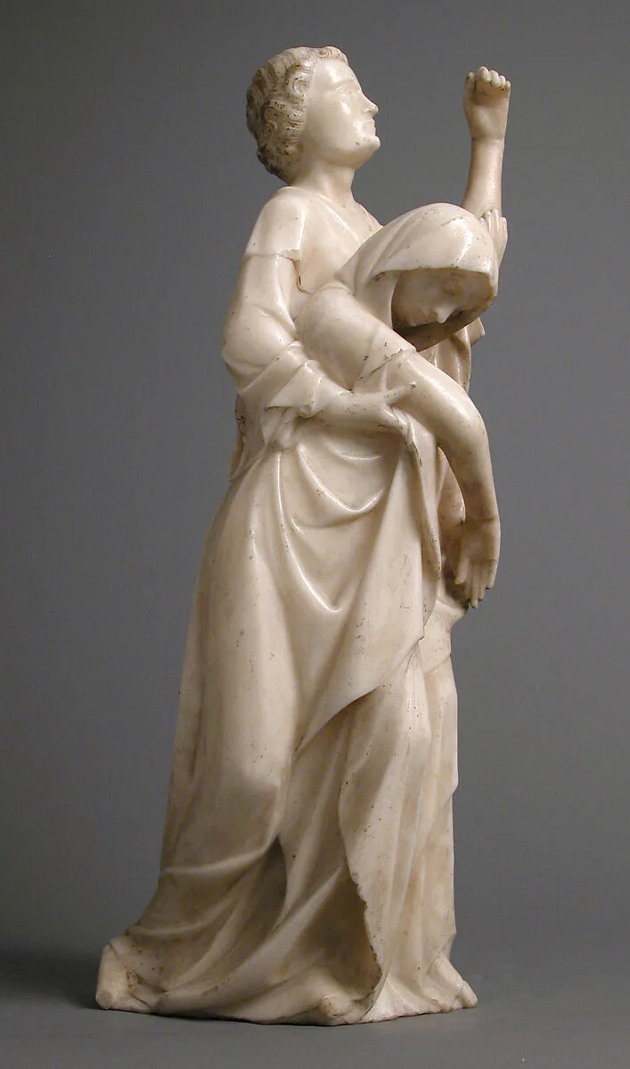 The Virgin Supported by Saint John, from a Crucifixion Group — Unknown
