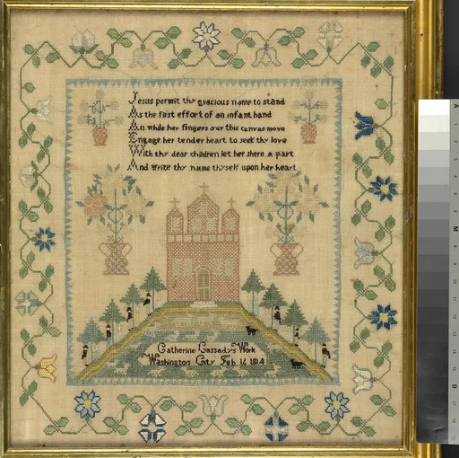 Embroidered sampler