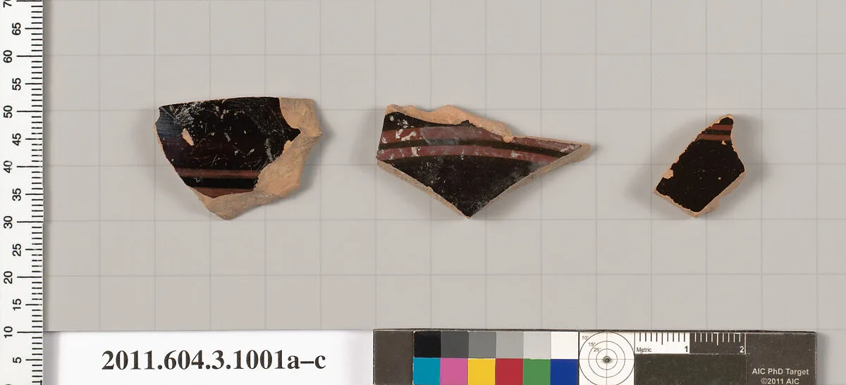 Terracotta fragments of lekanides (covered dishes)? — Unknown