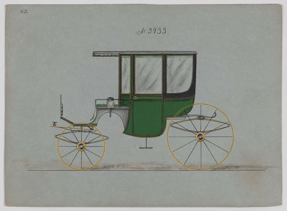 Design for 4 seat Rockaway, no. 3933 — Brewster & Co.|Herman Stahmer