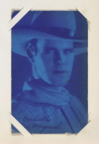 Tex Maynard from Western Stars or Scenes Exhibit Cards series (W412) — Unknown