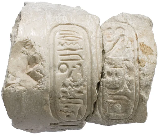Arm with garment, Aten cartouches