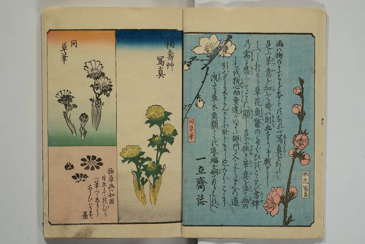 絵本手引草|Picture Book for the Practice of Drawing (Ehon tebikigusa 絵本手引草) — Utagawa Hiroshige 歌川広重