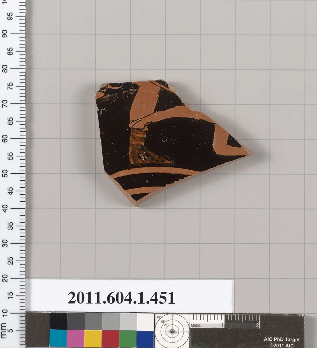 Terracotta fragment of a kylix (drinking cup) — Unknown