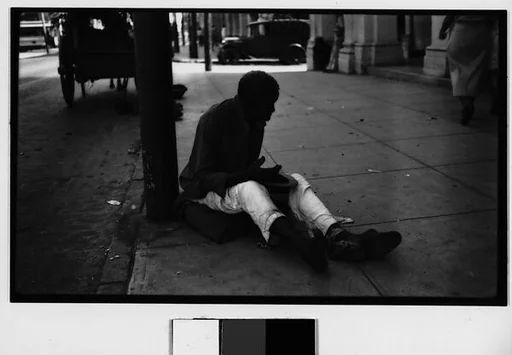 [Beggar Seated on Street, Havana]