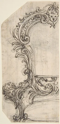 Design for the Frame of a Mirror or Fire Screen (recto); Various Sketches (verso).