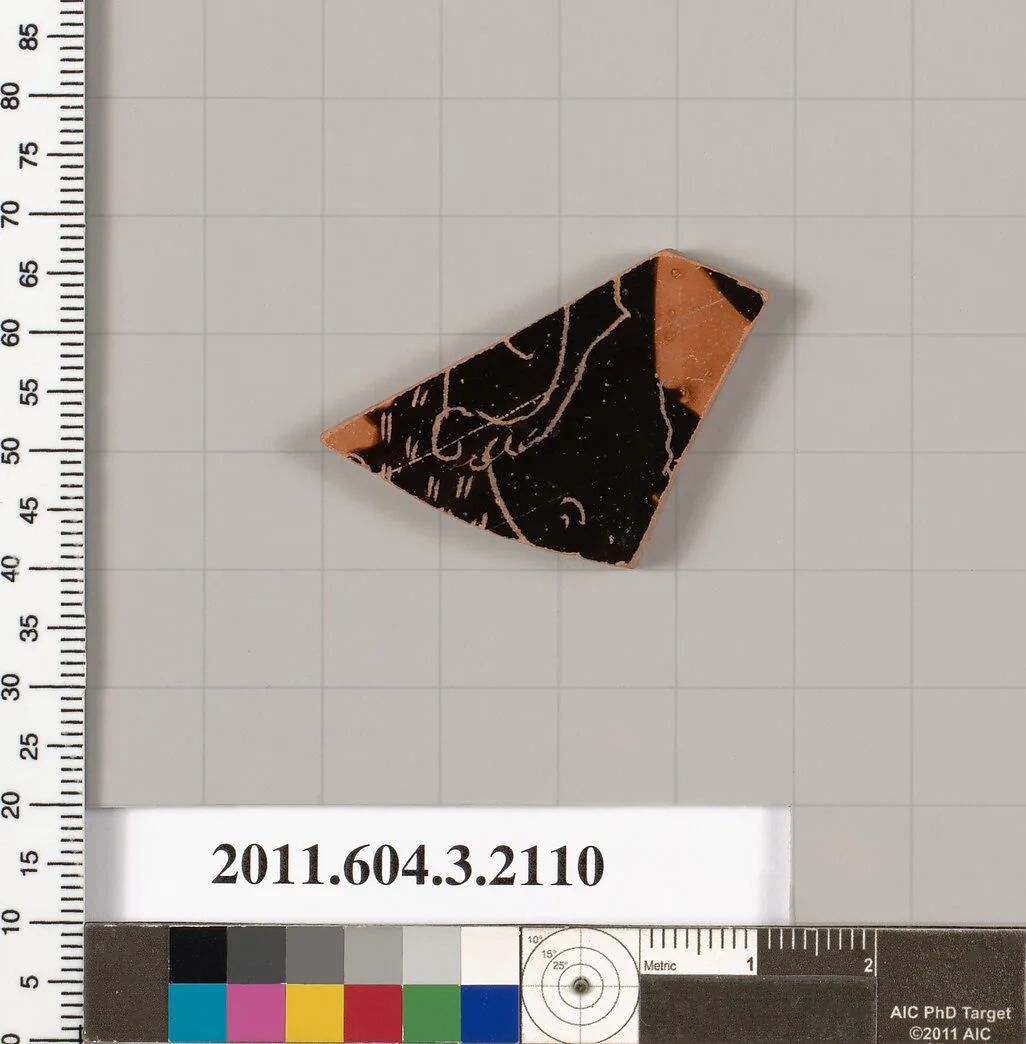 Terracotta fragment of a kylix (drinking cup) — Unknown