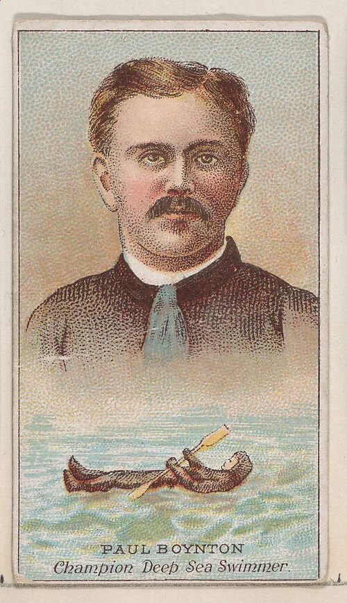 Paul Boynton, Champion Deep Sea Swimmer, from the Champions of Games and Sports series (N184, Type 2) issued by W.S. Kimball & Co. — W.S. Kimball & Co.