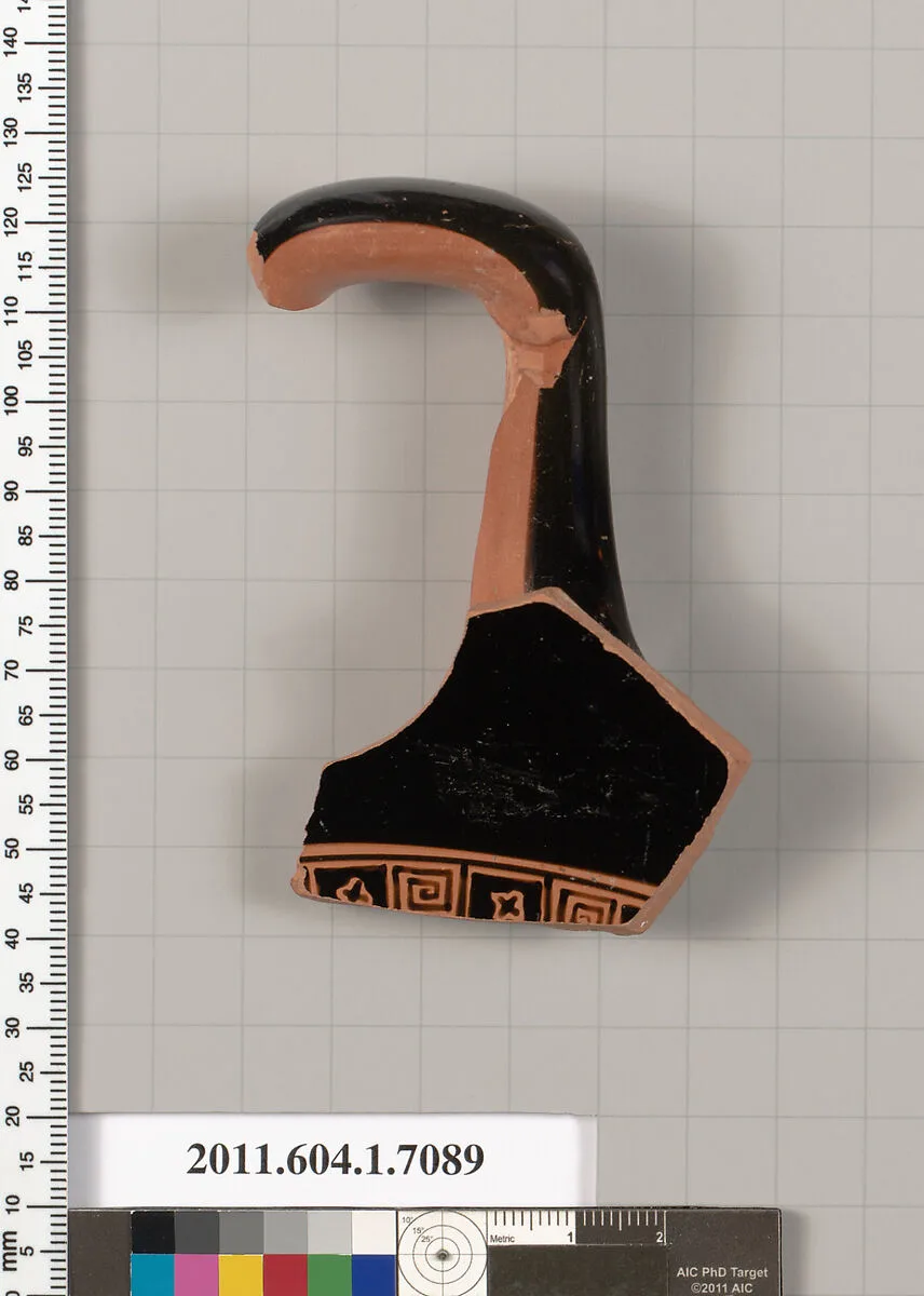 Terracotta fragment of a kylix (drinking cup) — Unknown