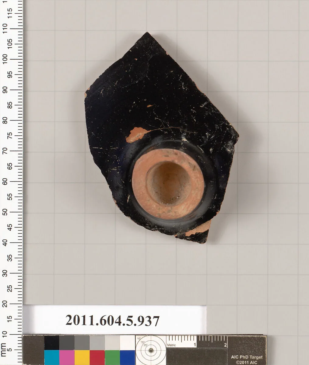 Terracotta fragment of a kylix (drinking cup) — Unknown