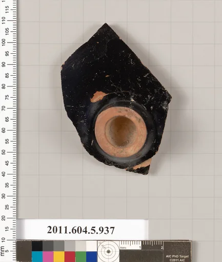 Terracotta fragment of a kylix (drinking cup)