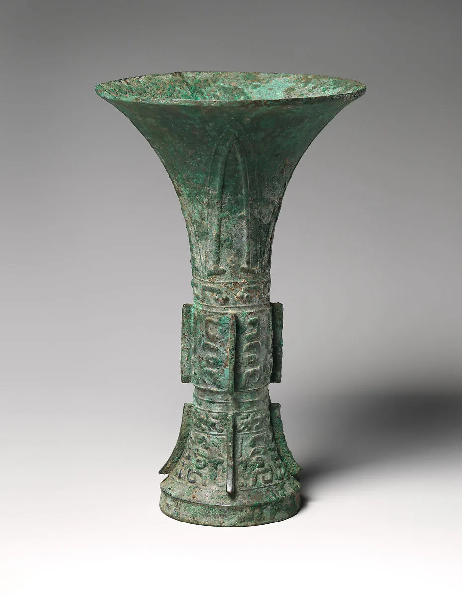 西周 青銅觚|Ritual Wine Beaker (Gu) — Unknown