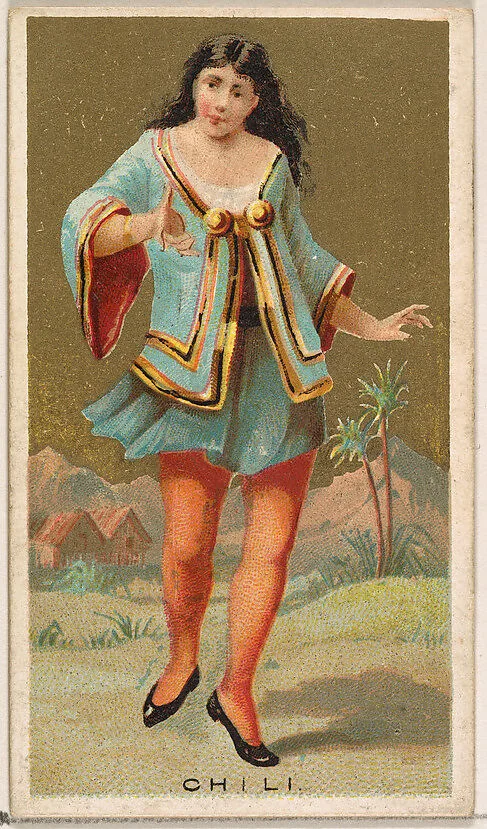 Chili, from the Dancing Girls of the World series (N185) issued by Wm. S. Kimball & Co. — William S. Kimball & Company