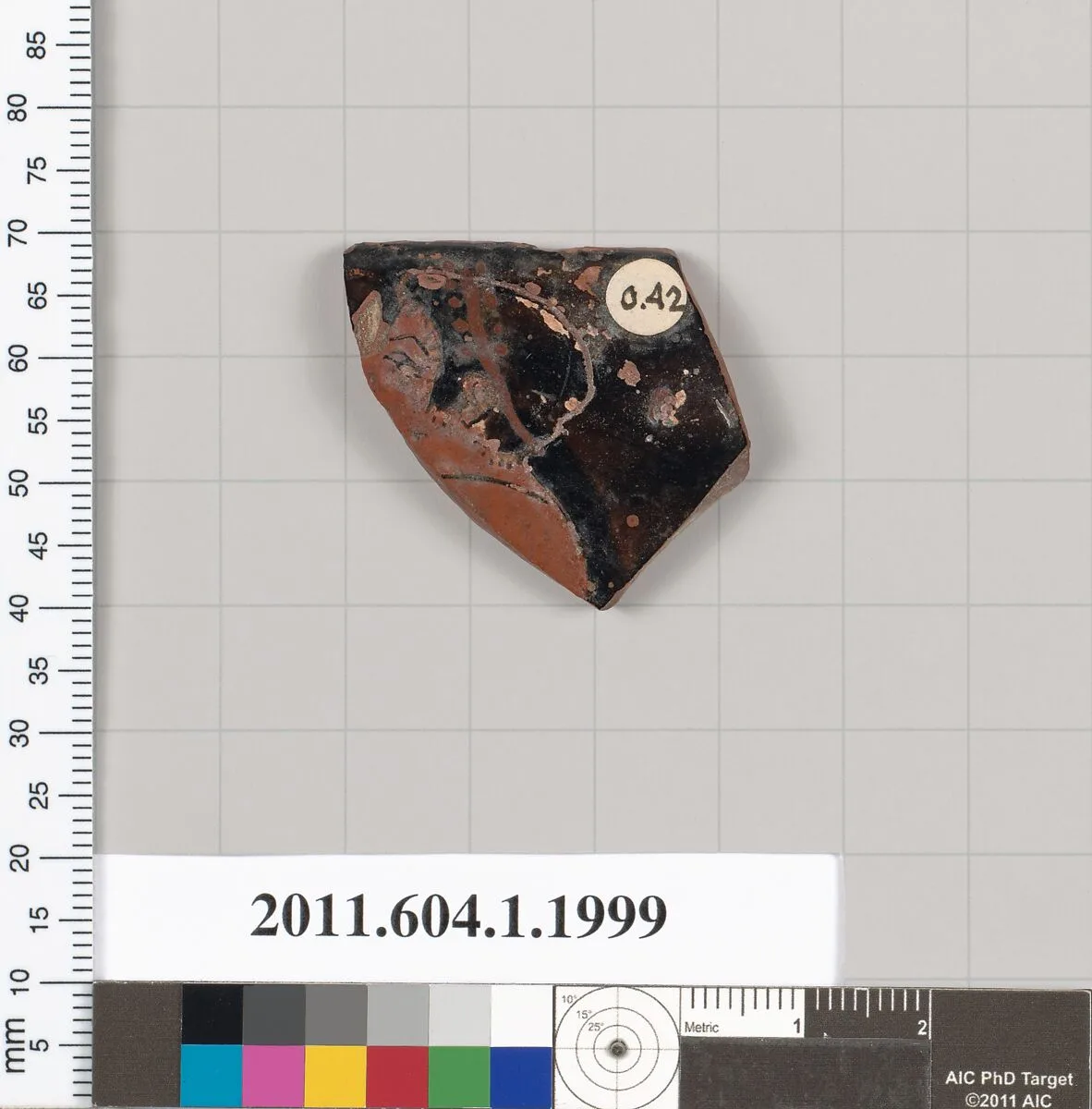 Terracotta rim fragment of a kylix (drinking cup) — Unknown