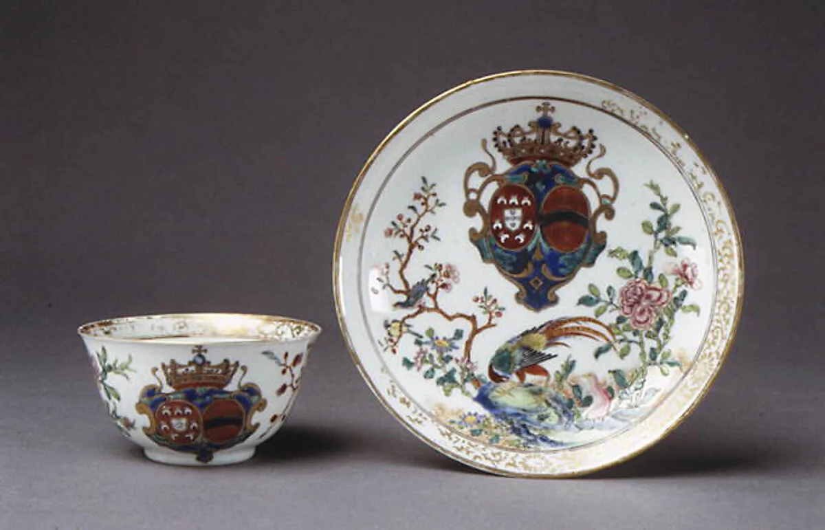 Teabowl and saucer — Unknown