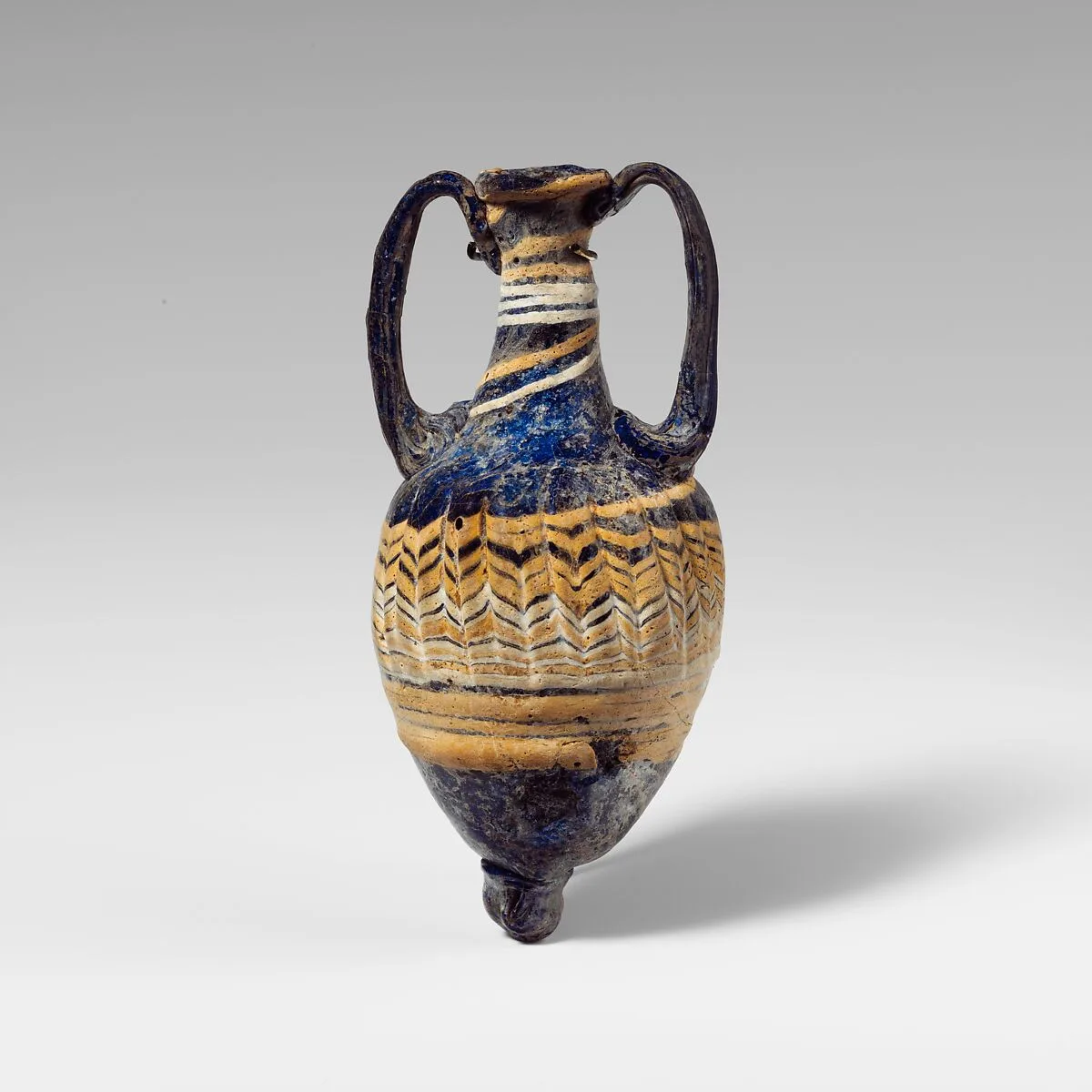 Glass amphoriskos (perfume bottle) — Unknown