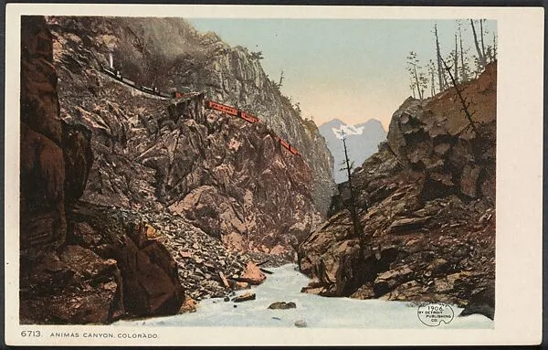 Animas Canyon, Colorado — Detroit Publishing Company|William Henry Jackson