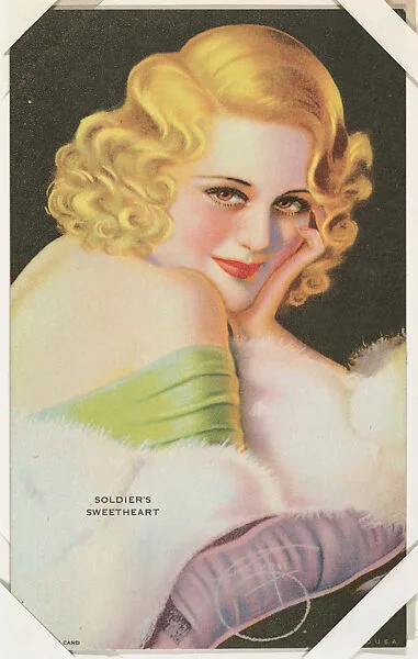 Soldier's Sweetheart from All American Girls series (W424) — International Mutoscope Reel Company