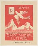 Greenland Air Mail Stamp — Rockwell Kent