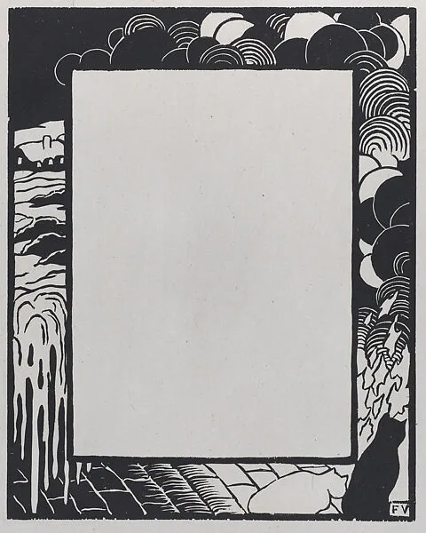 Winter, Border Design from L'Image, August 1897 — Félix Vallotton