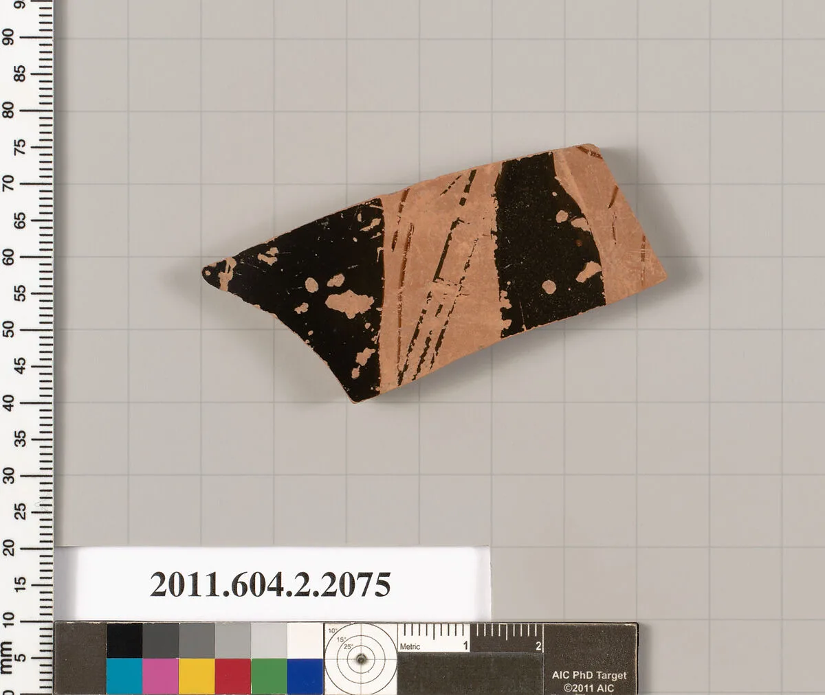 Terracotta fragment of a pot; glazed on the inside — Unknown