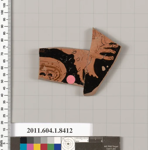 Terracotta fragment of a kylix (drinking cup)