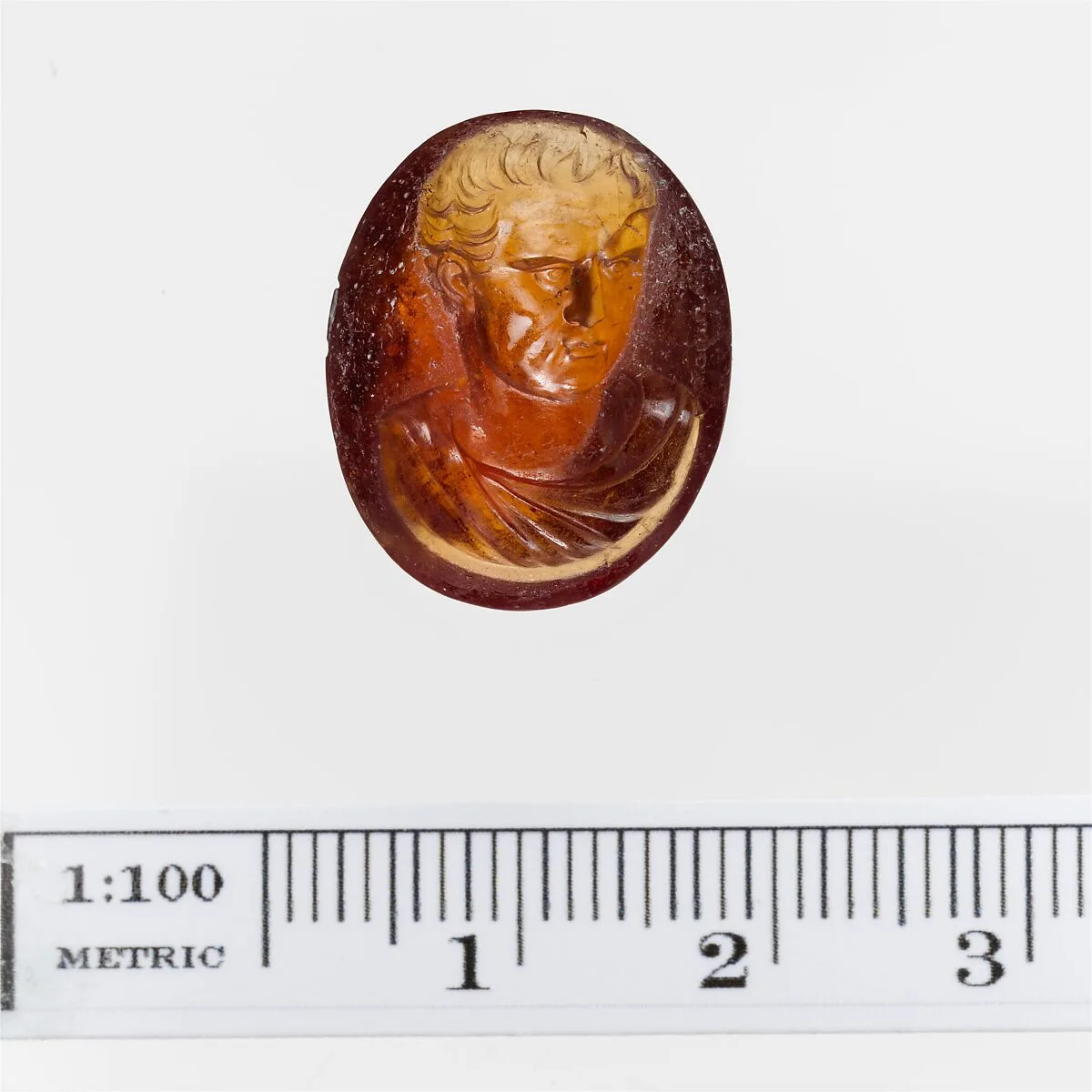 Garnet ring stone — Apollonios