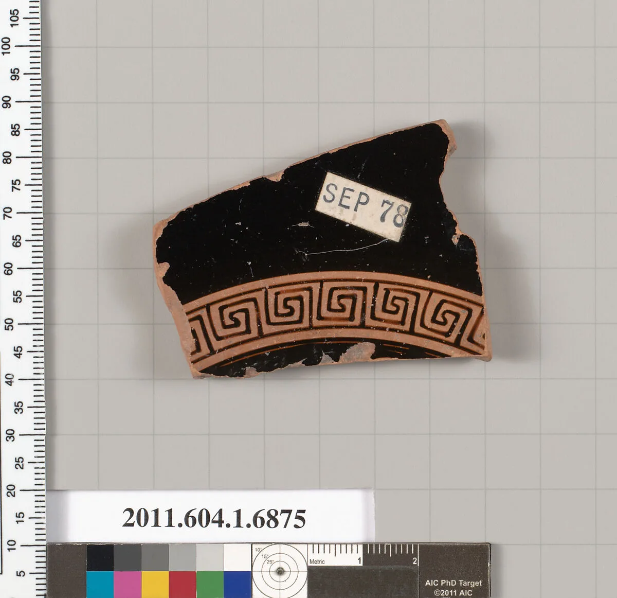 Terracotta fragment of a kylix (drinking cup) — Unknown