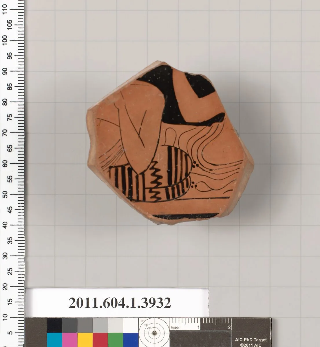 Terracotta fragment of a kylix (drinking cup) — Unknown