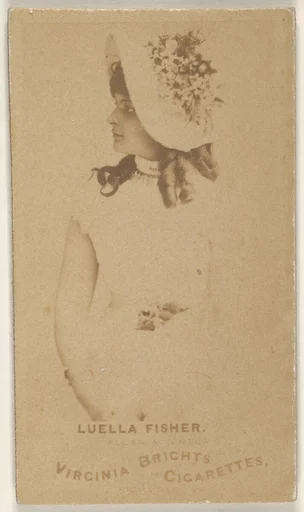 Luella Fisher, from the Actors and Actresses series (N45, Type 1) for Virginia Brights Cigarettes