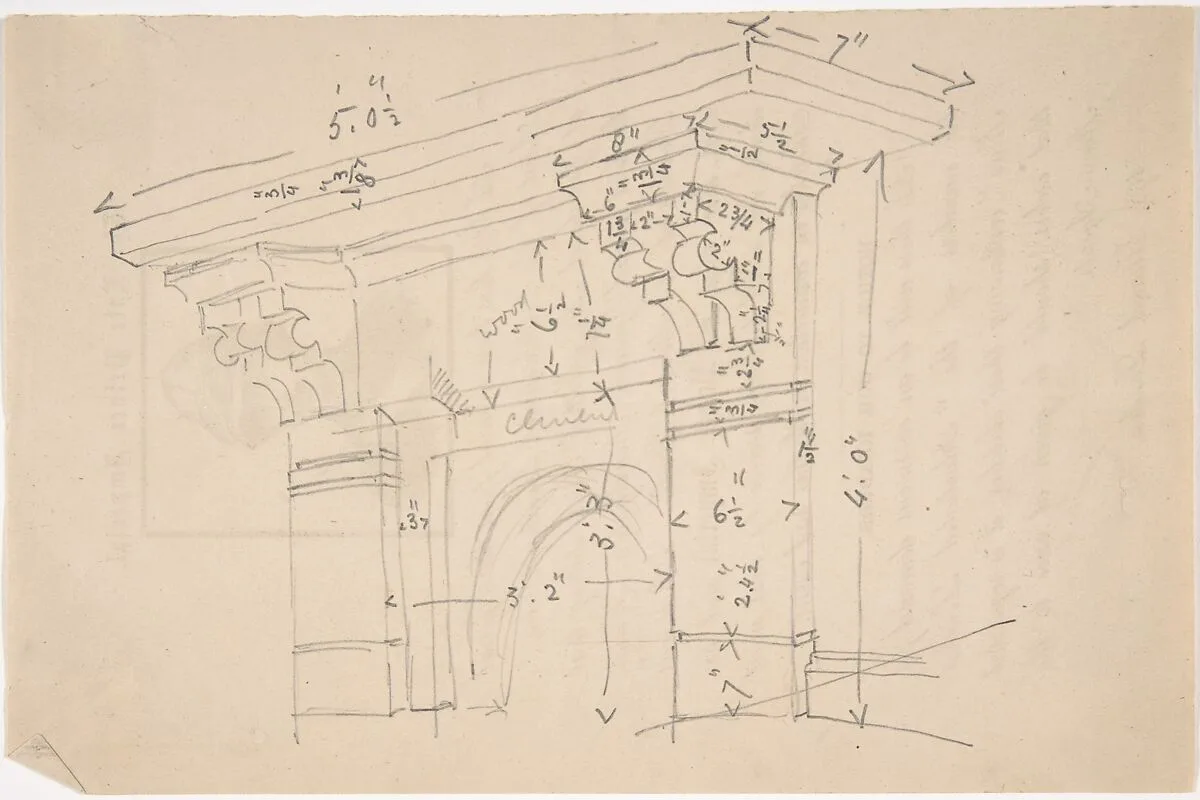 Measured Drawing of Cornice — Anonymous, British, 19th century