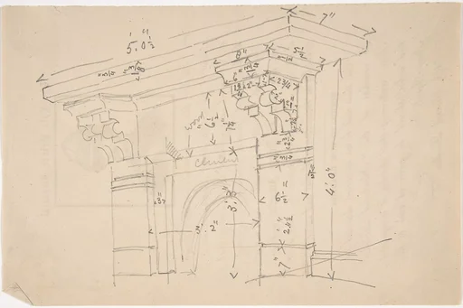 Measured Drawing of Cornice