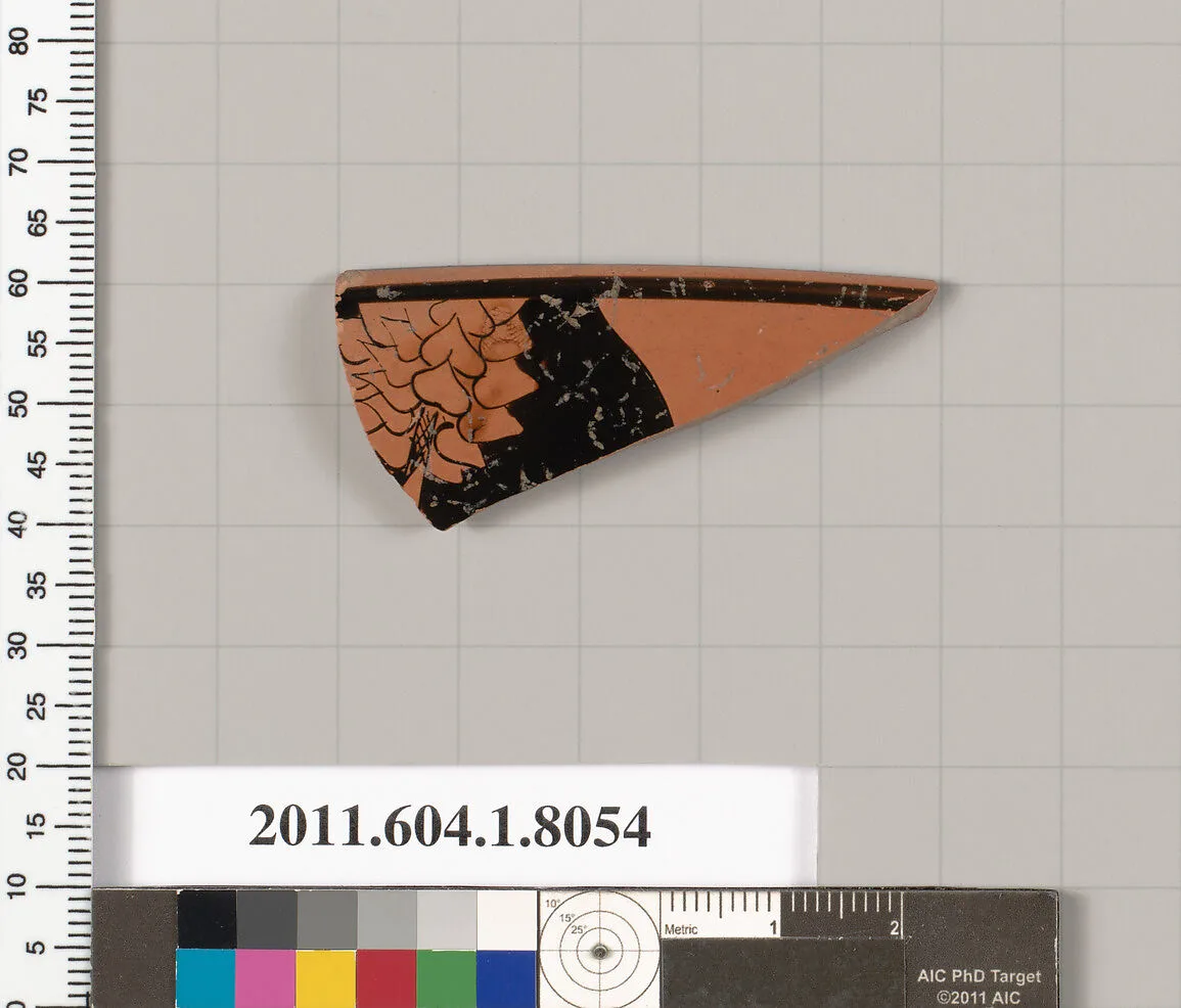 Terracotta rim fragment of a kylix (drinking cup) — Unknown