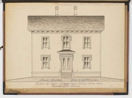 Portfolio containing Six Designs for the George Henry Lyon House, Cambridge, Massachusetts