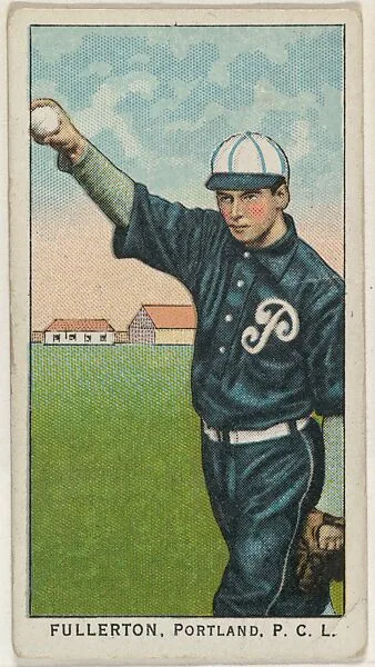 Fullerton, Portland, Pacific Coast League, from the "Obak Baseball Players" set (T212), issued by the American Tobacco Company to promote Obak Mouthpiece Cigarettes — American Tobacco Company