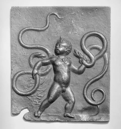 Infant Hercules Strangling Two Serpents