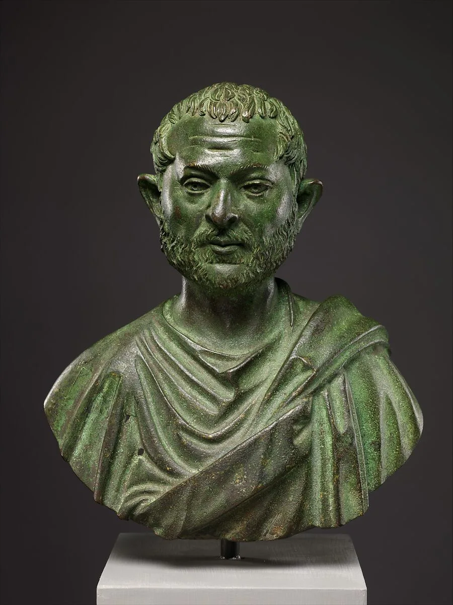 Bronze portrait bust of a man — Unknown