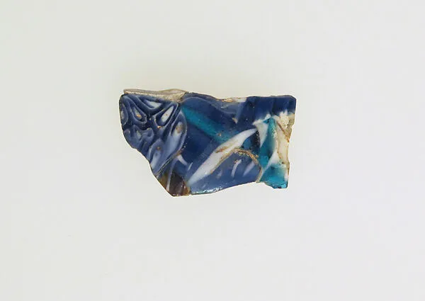 Glass short-strip mosaic vessel fragment — Unknown