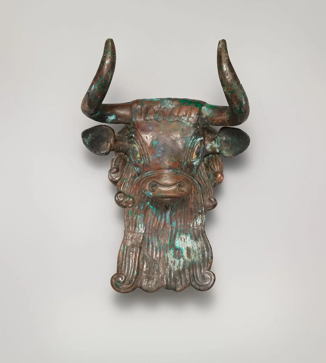 Bull's head ornament for a lyre — Unknown