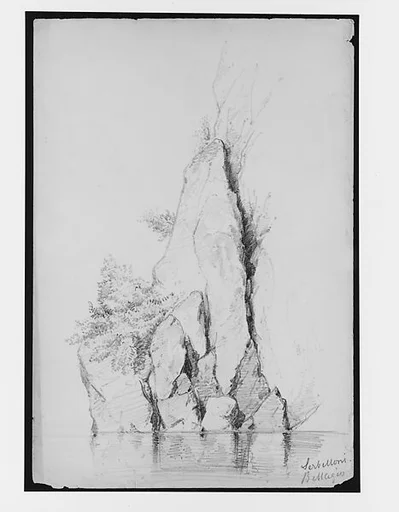 Serbelloni, Bellagio (from Switzerland 1869 Sketchbook)