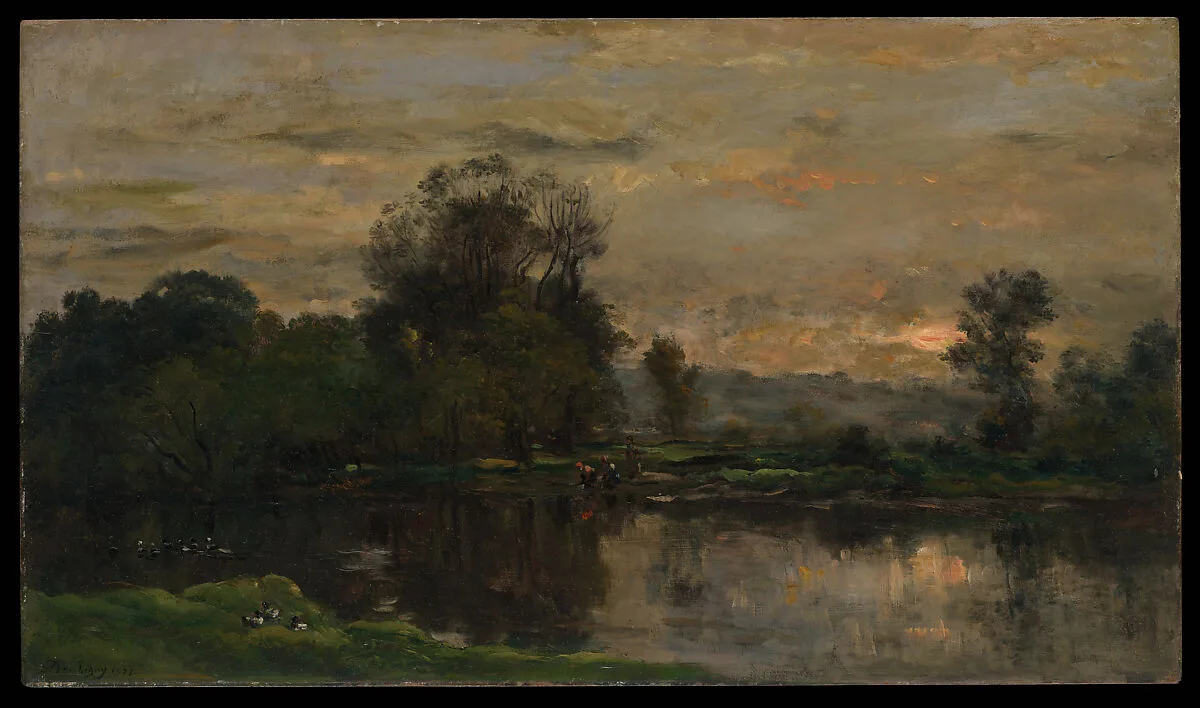 Landscape with Ducks — Charles-François Daubigny