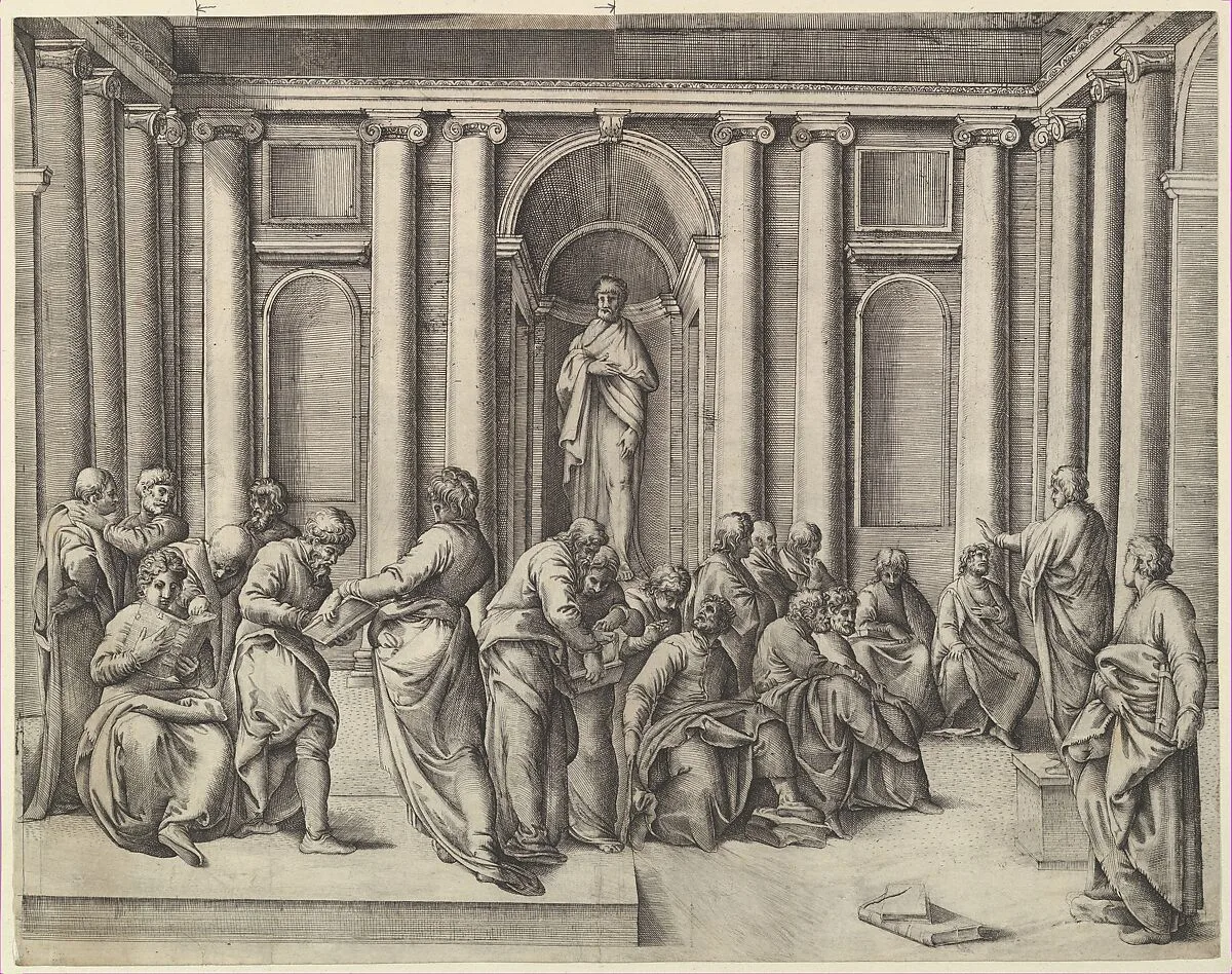 Christ among the Doctors — Battista Franco