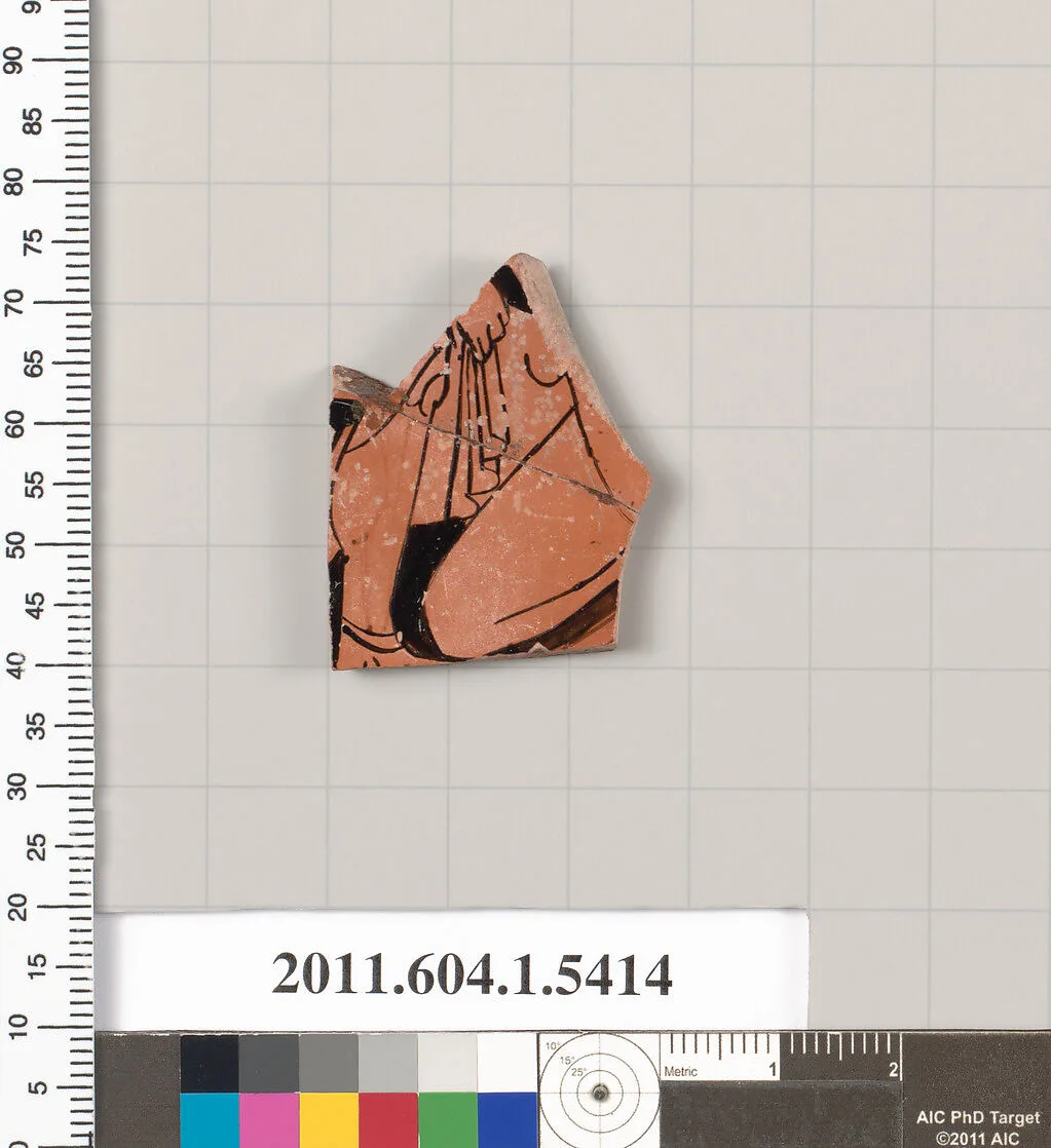 Terracotta fragment of a kylix (drinking cup) — Unknown