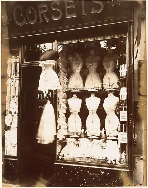 Boulevard de Strasbourg, Corsets, Paris — Eugène Atget