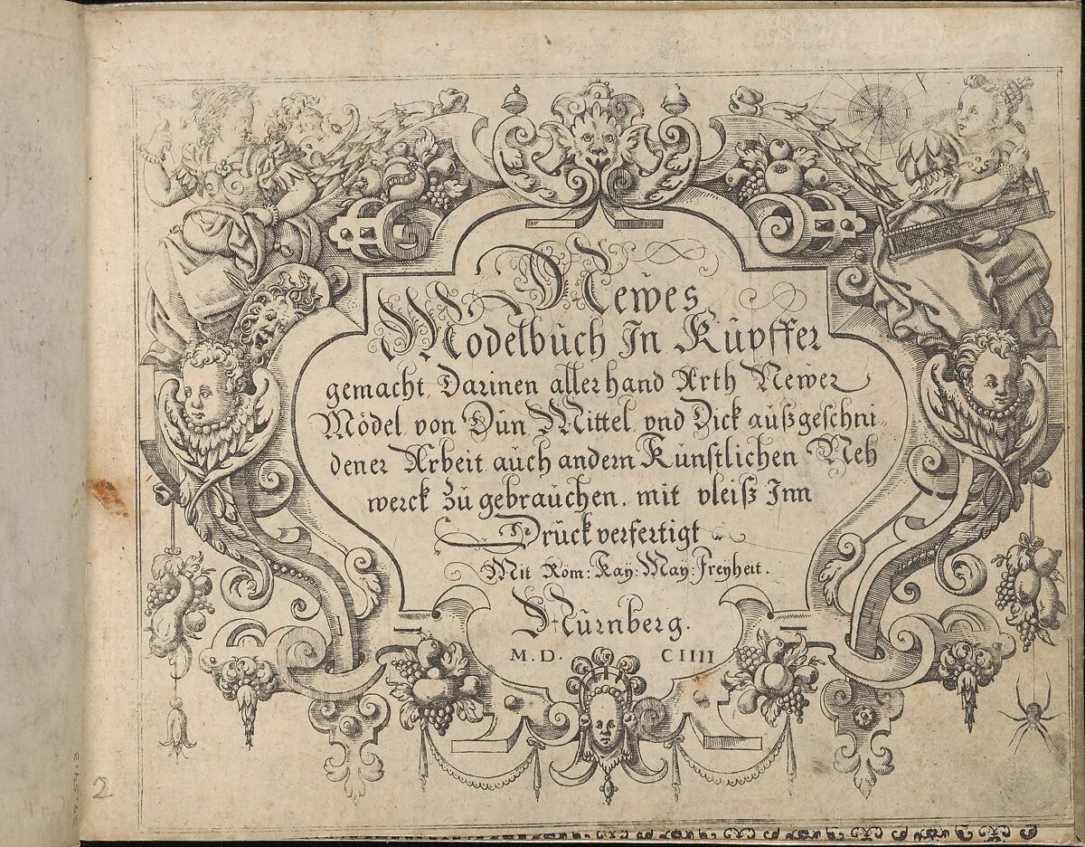 Newes Modelbuch in Kupffer (second title page, 2r) — Johann Sibmacher