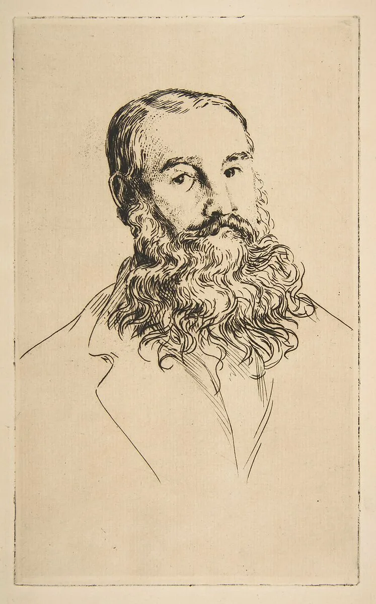 Portrait of Charles Leland — Félix Bracquemond|Charles Godfrey Leland