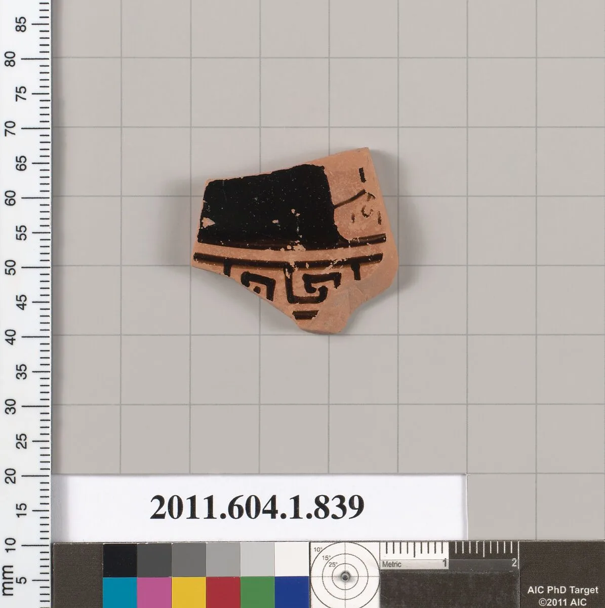 Terracotta fragment of a kylix (drinking cup) — Unknown